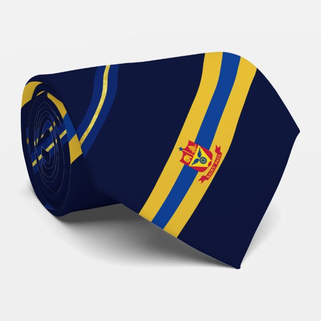 Gravata Santo Paul (Minnesota) bandeira da cidade Neck Tie (Rolled)