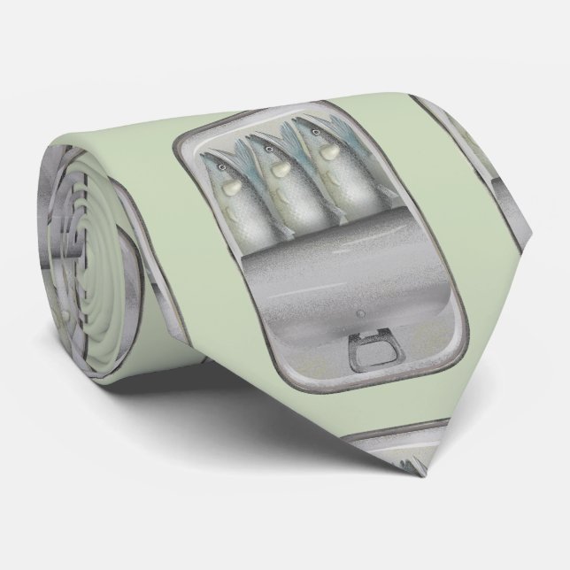 Gravata Sardinhas numa lata (Rolled)