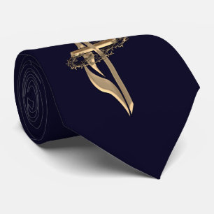 Gravata Savior Christian Cross Tie