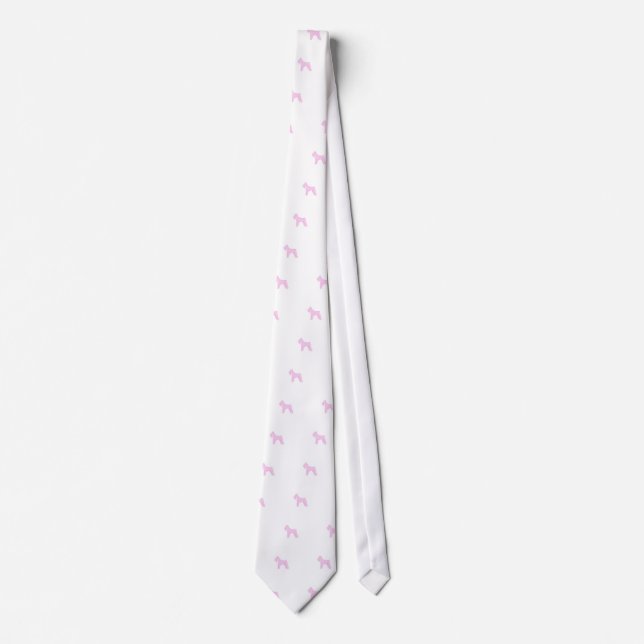 Gravata Schnauzer cor-de-rosa (Frente)