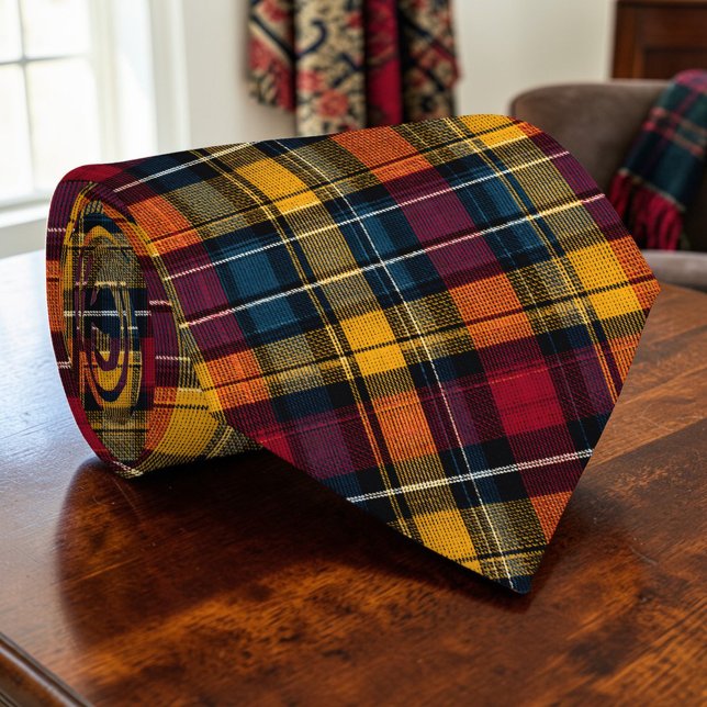 Gravata Scottish Tartan Plaid Custom Necktie (Criador carregado)