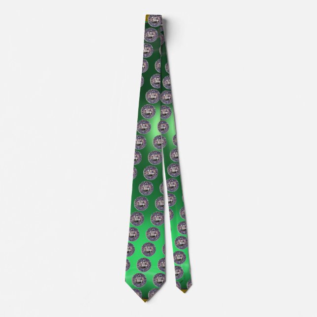 Gravata SELO DO MODELO KNIGHTS Gem green (Frente)