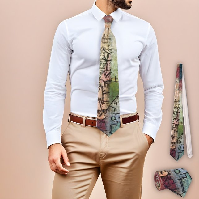 Gravata Sem título 2 por Paul Klee, Abstrato Art (Criador carregado)