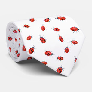 Gravata Senhoritas Vermelhas em Branco