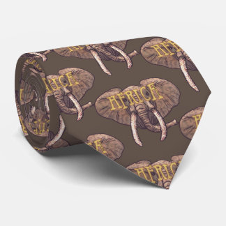 Gravata Sepia Afrrica Elephant Tie