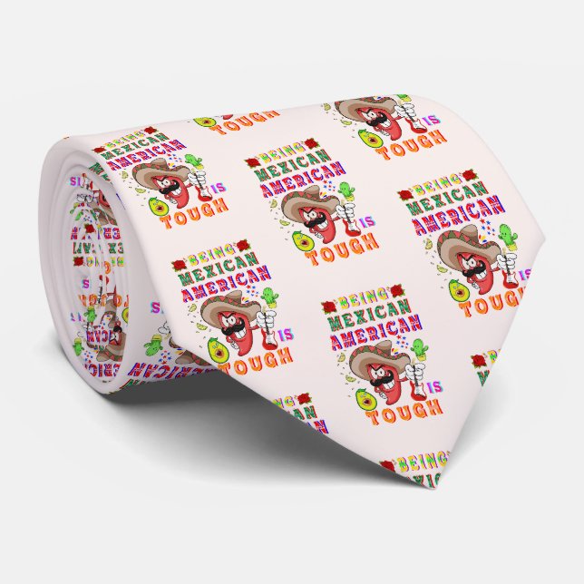 Gravata Ser Mexicano-Americano É Difícil (Rolled)