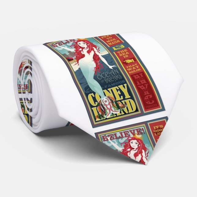 Gravata sereias de coney Island (Rolled)