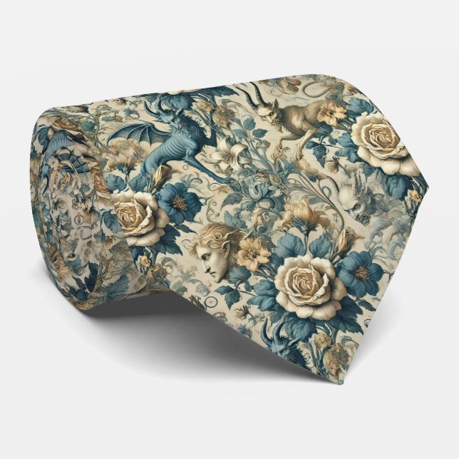 Gravata Serenada Gótica - Vitoriana Gótica (Rolled)