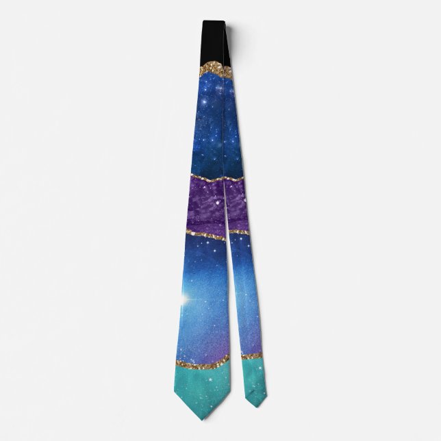 Gravata Série Galaxy Agate Design 13   (Frente)