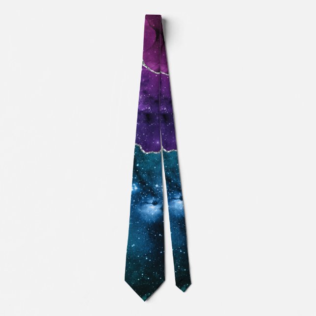 Gravata Série Galaxy Agate Design 9 (Frente)