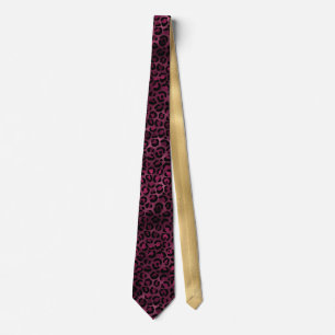 Gravata Série Leopard Burgundy e Dourada Design 9