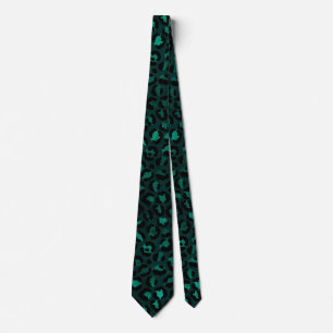 Gravata Série Leopardo Teto e Dourado Design 4