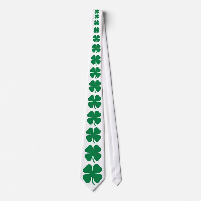 Gravata Shamrock irlandês (Frente)