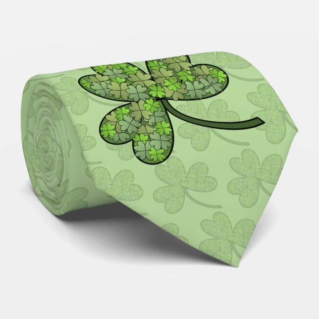 Gravata Shamrock Tie (Rolled)