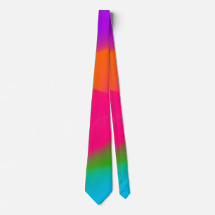 Gravata Sherbet Neon WaterColor Necktie