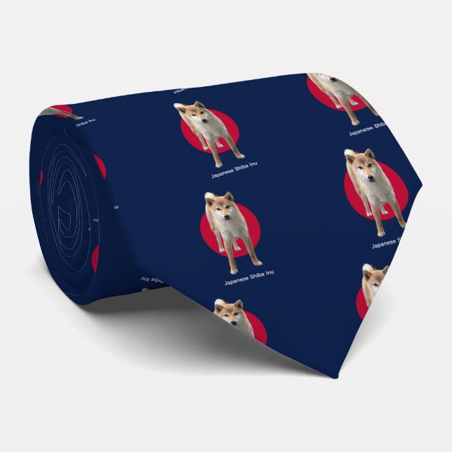 Gravata Shiba Inu Japonês (Rolled)