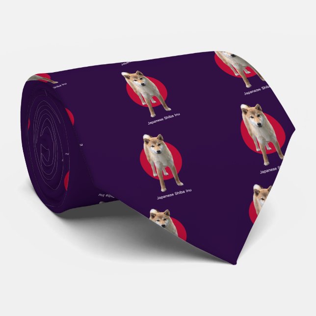 Gravata Shiba Inu Japonês (Rolled)