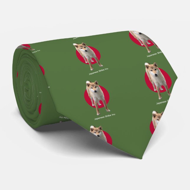 Gravata Shiba Inu Japonês (Rolled)