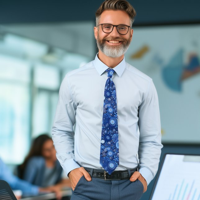 Gravata Shibori Azul (Criador carregado)