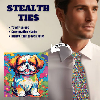Gravata Shitsu Dog Lover's Stealth Tie