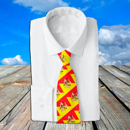 Gravata Sicília Gravatas, moda Siciliana Flag, negócios