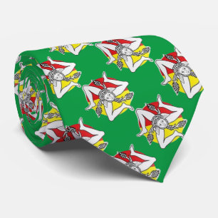 Gravata Sicília (Símbolo de Trinacria) Premium Neck Tie