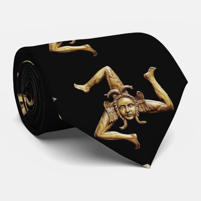 Gravata Sicilian Trinacria (Rolled)