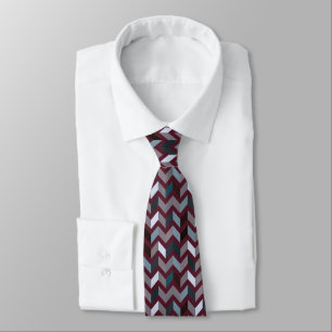 Gravata Sigmund Freud Neo Patchwork Zigzag Necktie