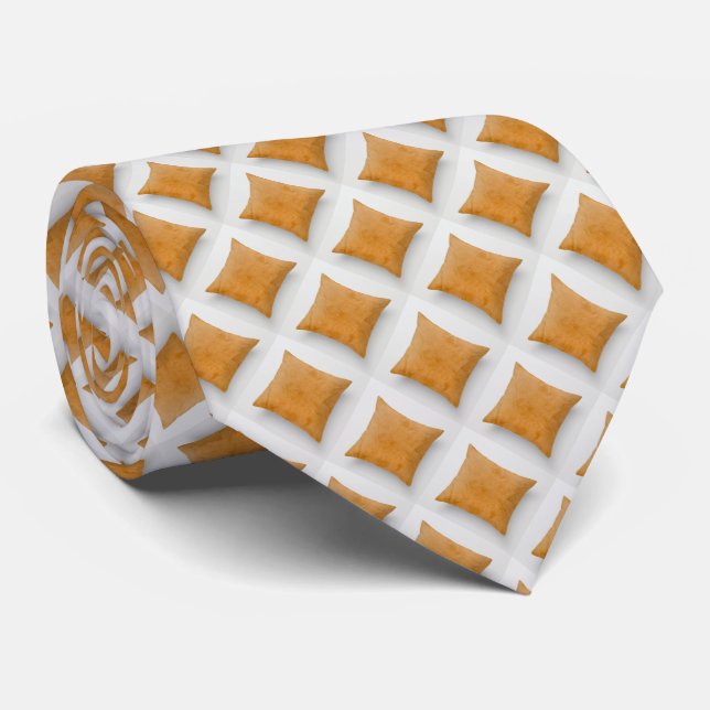 Gravata Signature Micro Diamonds Laranja (Rolled)