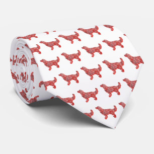 Gravata Silhueta de Cachorro de Natal Golden Retriever Bra