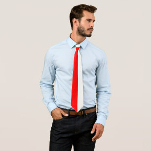 Gravata Símbolo branco vermelho do país Polônia