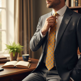 Gravata Símbolo Clube - Ouro Bell