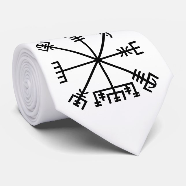 Gravata Símbolo de Vegvisir (Rolled)