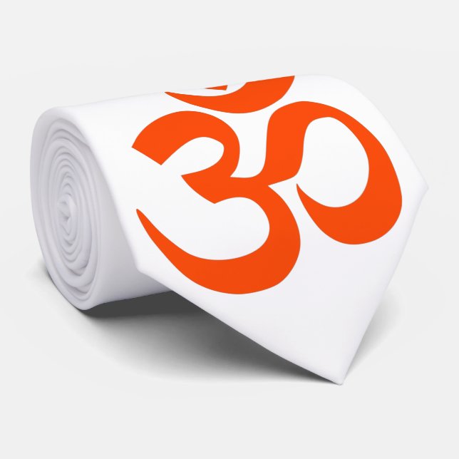 Gravata Símbolo Hindu Om (Rolled)