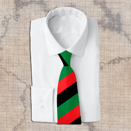 Gravata Símbolo Pan-Africano Flag & Unia / fã esportivo