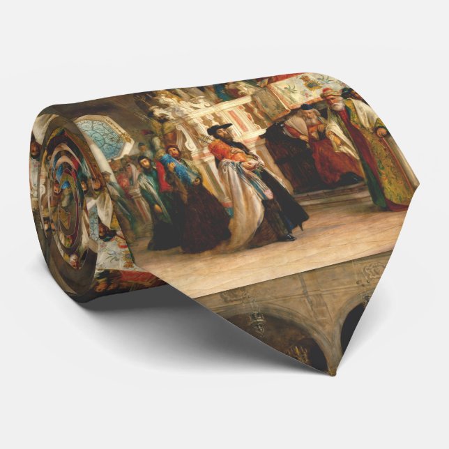 Gravata Simchat Torah pelo cervo de Solomon - cerca de (Rolled)