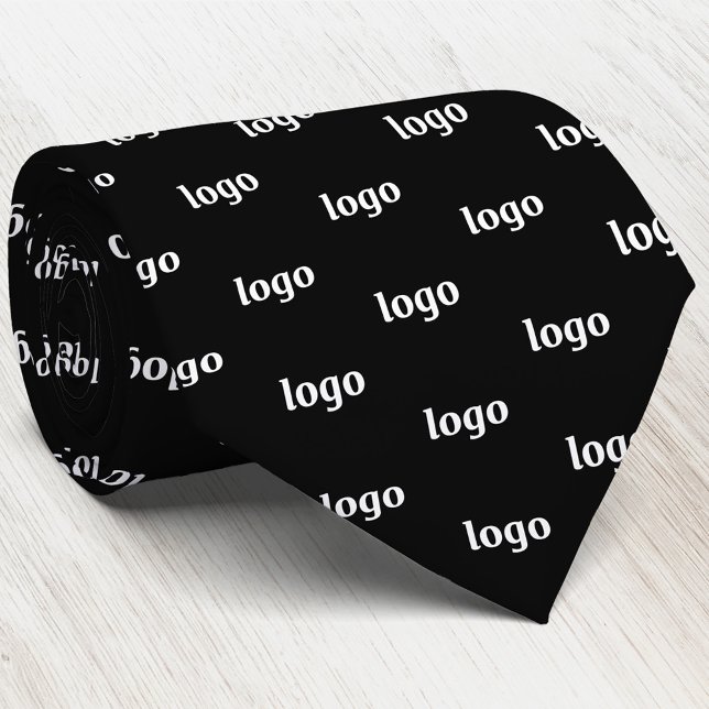 Gravata Simple Logo Pattern Business (Simple logo pattern business branding promotional neck tie)