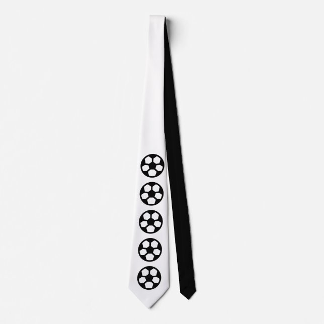 Gravata Simples símbolos - bola de futebol + suas ideias (Frente)