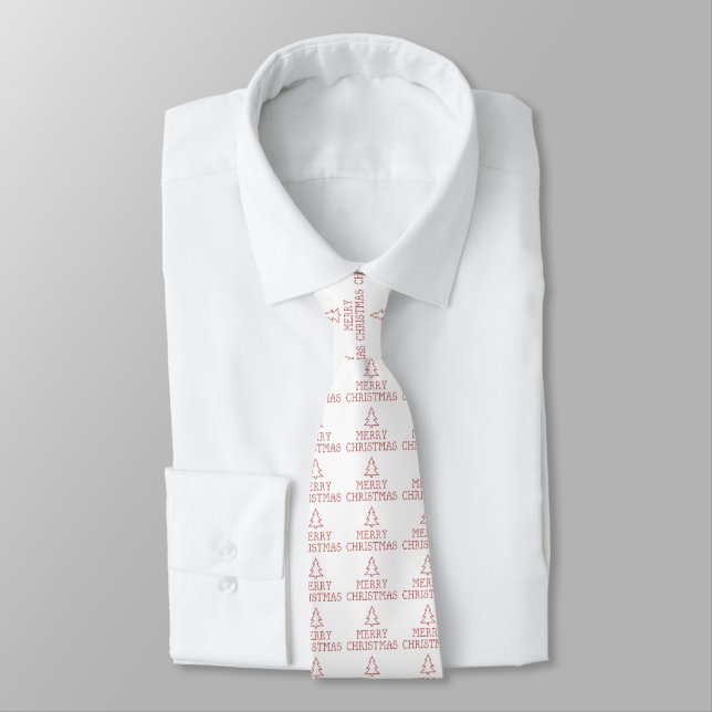 Gravata Sinal de cruz de Natal feliz (Amarrado)