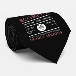 Gravata Sinal de Escorpião do Zodíaco, Astrológico