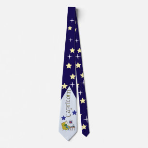 Gravata Sinal de estrela do Capricórnio Sea Goat zodiac es