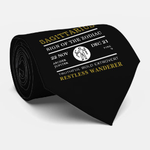 Gravata Sinal de Sagitário do Zodíaco, Astrológico