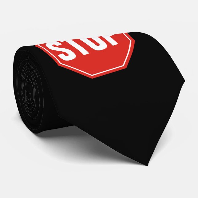 Gravata Sinal de STOP (Rolled)