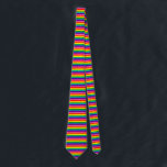 Gravata Sinalizador de faixas do Rainbow Orgulho gay LGBT<br><div class="desc">Arco-Íris Orgulho gay LGBT Original 8 Stripes Sinalizador Padrão Coloridas Colores Brilhantes</div>