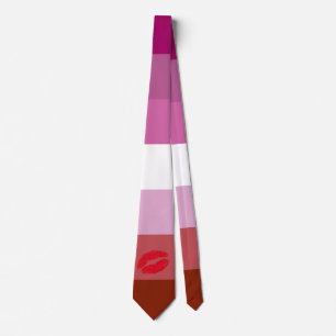 Gravata Sinalizador do Orgulho Lésbico Lipstick