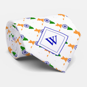 Gravata Sinalizador Monograma da Escritura Cristã da ÍNDIA