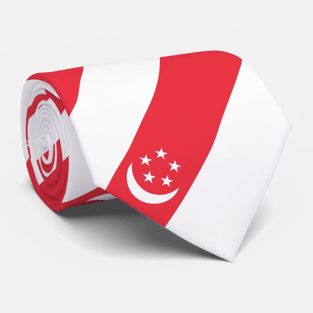 Gravata Singapore Flag (Rolled)