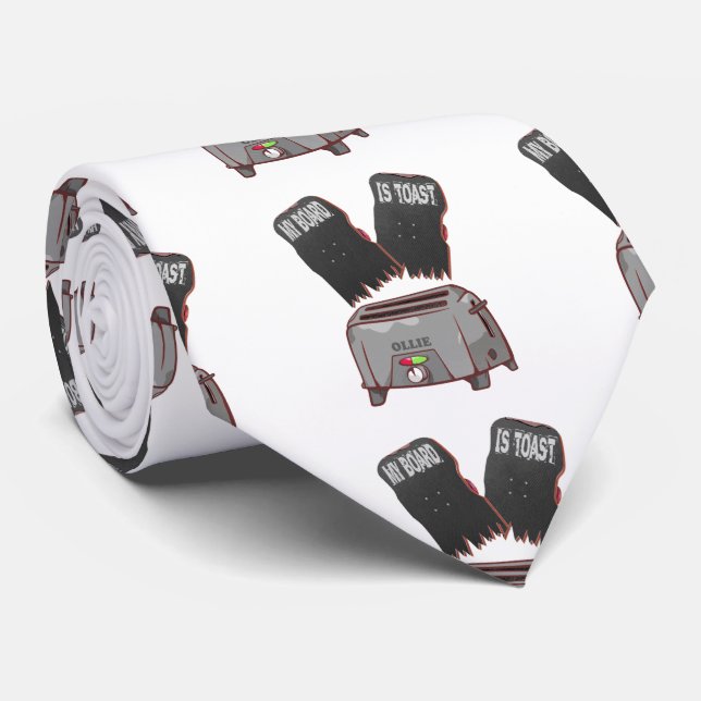 Gravata Skateboard quebrado (Rolled)