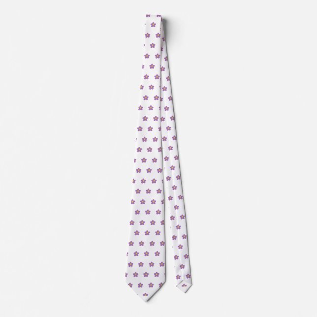 Gravata Skaymarts Rosa Floral Design Neck (Frente)