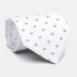 Gravata Skaymarts White Color Blue Heark Design